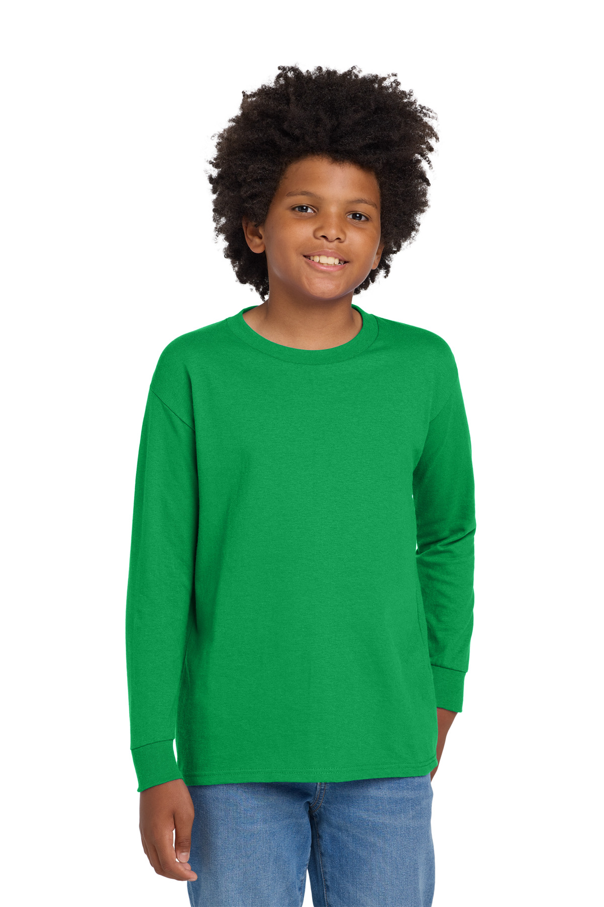 Gildan Youth Heavy Cotton 100% Cotton Long Sleeve T-Shirt - Image 11