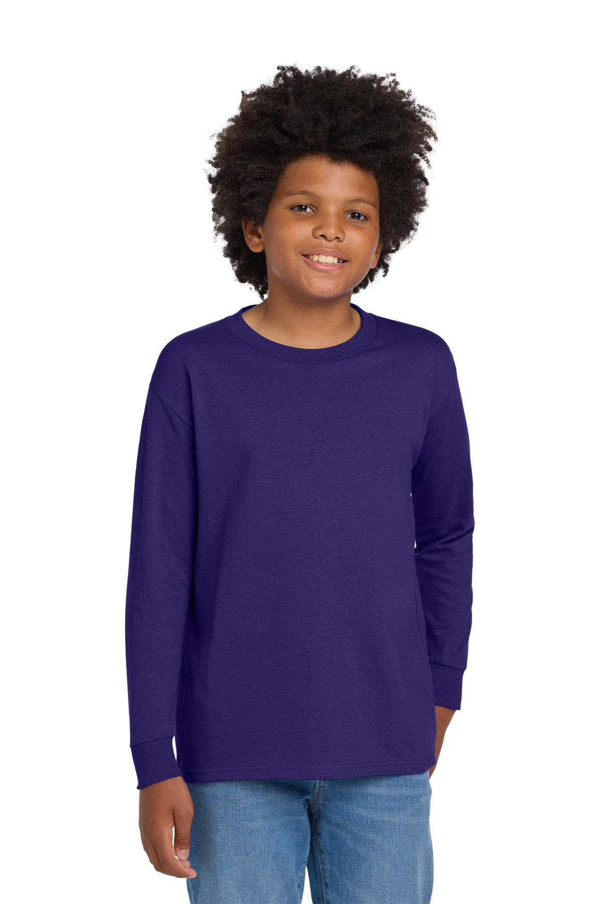 Gildan Youth Heavy Cotton 100% Cotton Long Sleeve T-Shirt - Image 12