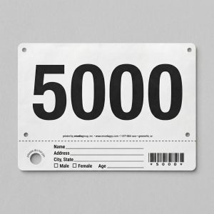 Express 1A Race Bibs (7.5" x 4.5" Pack of 100)